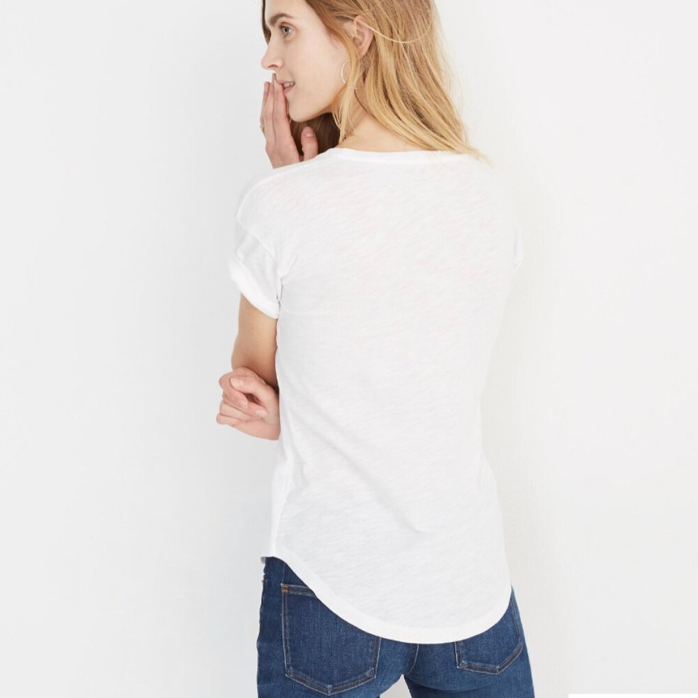 Madewell Whisper Cotton Crewneck Tee | Size M - Picture 6 of 7
